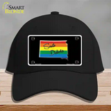 South Dakota Rainbow Novelty License Plate Hat Cotton / Black