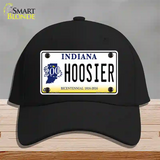 Hoosier Indiana Novelty License Plate Hat Cotton / Black