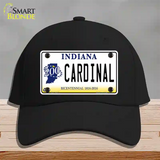 Cardinal Indiana Novelty License Plate Hat Cotton / Black