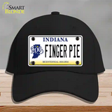 Finger Pie Indiana Novelty License Plate Hat Cotton / Black