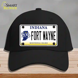 Fort Wayne Indiana Novelty License Plate Hat Cotton / Black