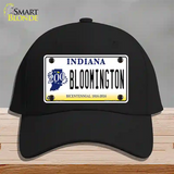 Bloomington Indiana Novelty License Plate Hat Cotton / Black