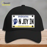 N Joy Indiana Novelty License Plate Hat Cotton / Black