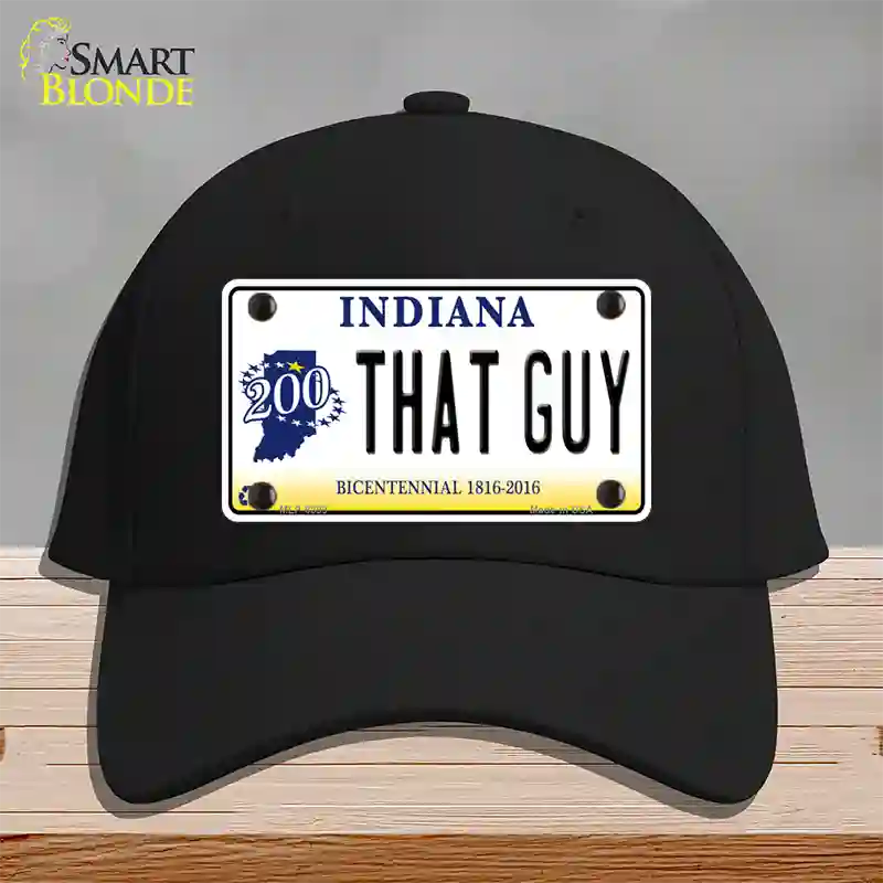 That Guy Indiana Novelty License Plate Hat Cotton / Black