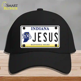 Jesus Indiana Novelty License Plate Hat Cotton / Black