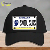 Skook Suks Indiana Novelty License Plate Hat Cotton / Black