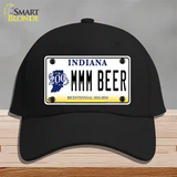 MMM Beer Indiana Novelty License Plate Hat Cotton / Black