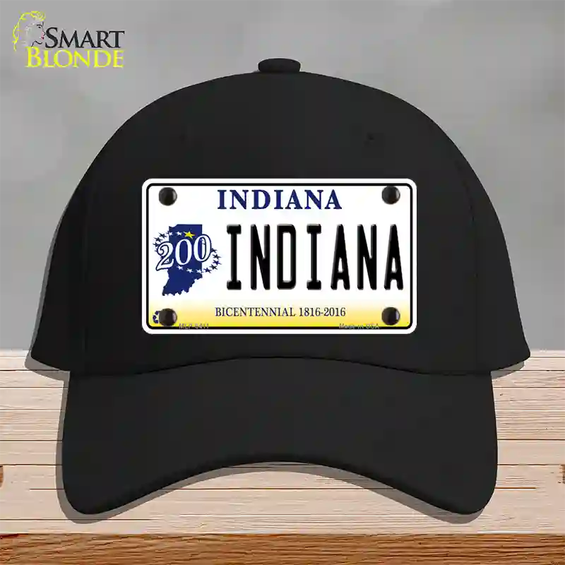 Indiana Novelty License Plate Hat Cotton / Black