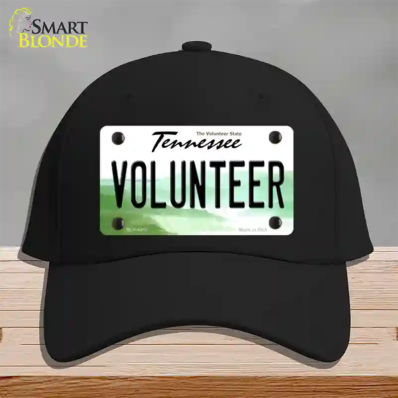 Volunteer Tennessee Novelty License Plate Hat Cotton / Black