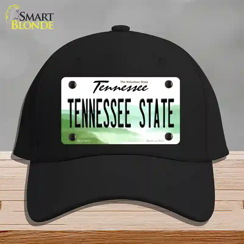 Tennessee State Novelty License Plate Hat Cotton / Black