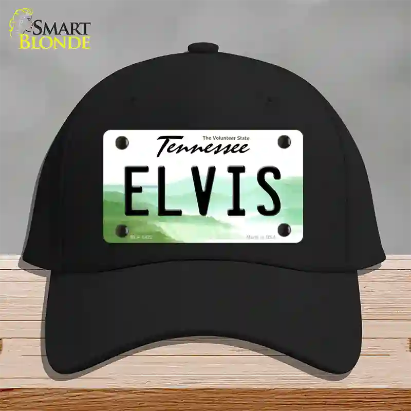 Elvis Tennessee Novelty License Plate Hat Cotton / Black