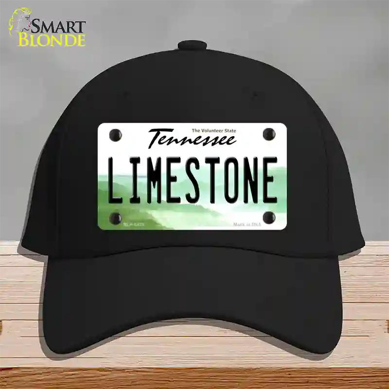 Limestone Tennessee Novelty License Plate Hat Cotton / Black