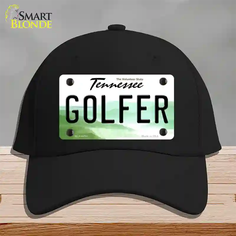 Golfer Tennessee Novelty License Plate Hat Cotton / Black