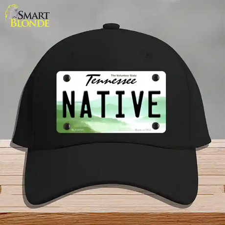 Native Tennessee Novelty License Plate Hat Cotton / Black