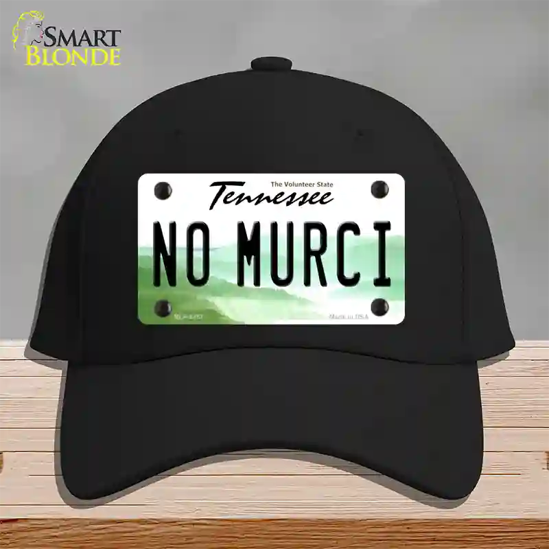 No Murci Tennessee Novelty License Plate Hat Cotton / Black