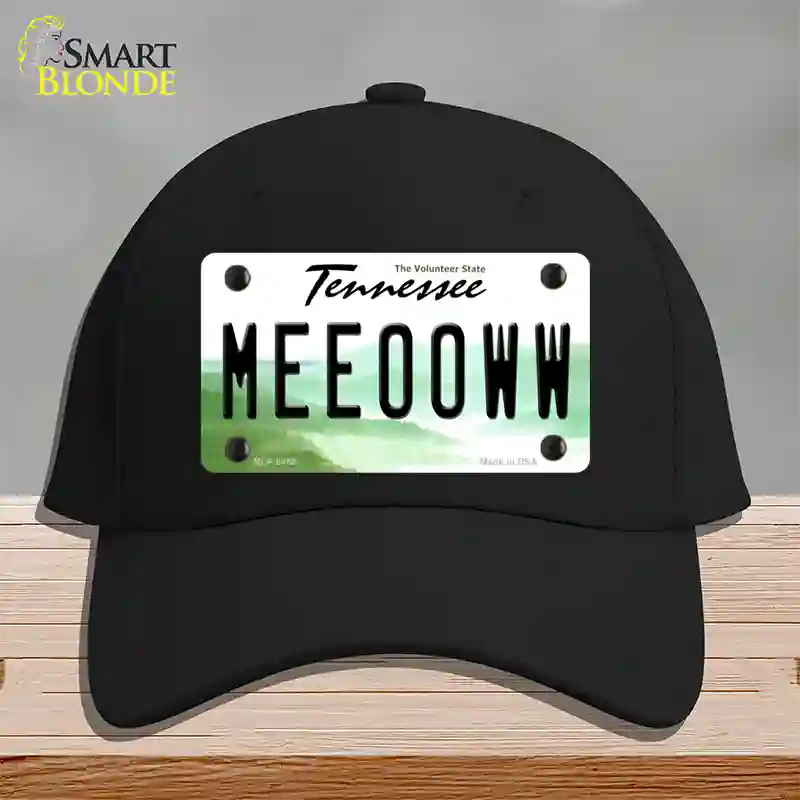 Meeooww Tennessee Novelty License Plate Hat Cotton / Black