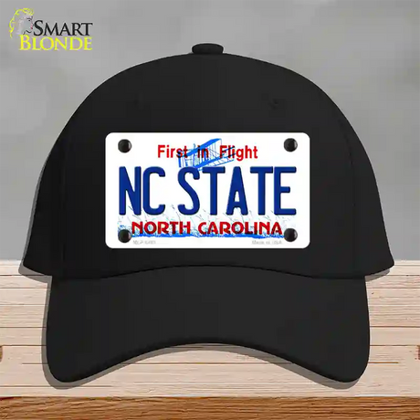 North Carolina State Novelty License Plate Hat Cotton / Black