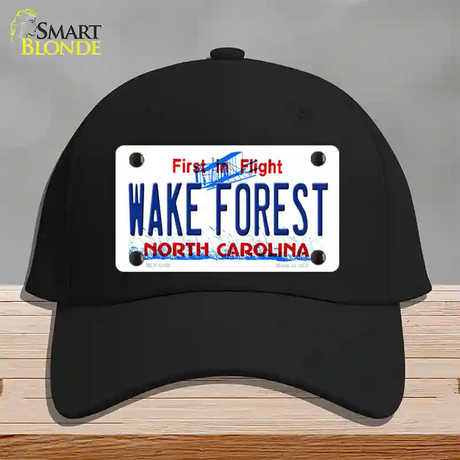 Wake Forest North Carolina Novelty License Plate Hat Cotton / Black