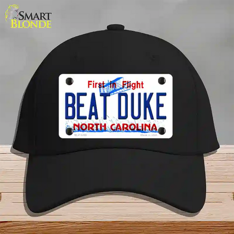 Beat Duke North Carolina Novelty License Plate Hat Cotton / Black