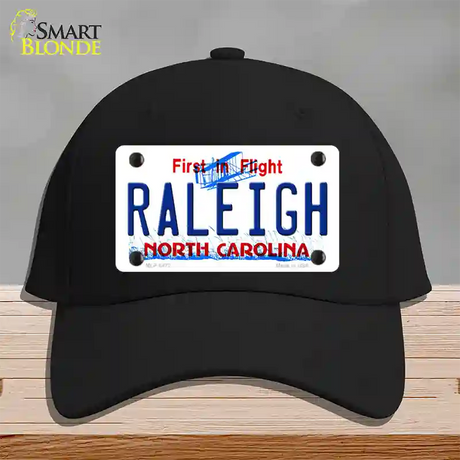 Raleigh North Carolina Novelty License Plate Hat Cotton / Black