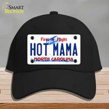 Hot Mama North Carolina Novelty License Plate Hat Cotton / Black