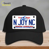 N Joy North Carolina Novelty License Plate Hat Cotton / Black