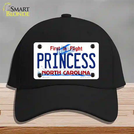 Princess North Carolina Novelty License Plate Hat Cotton / Black