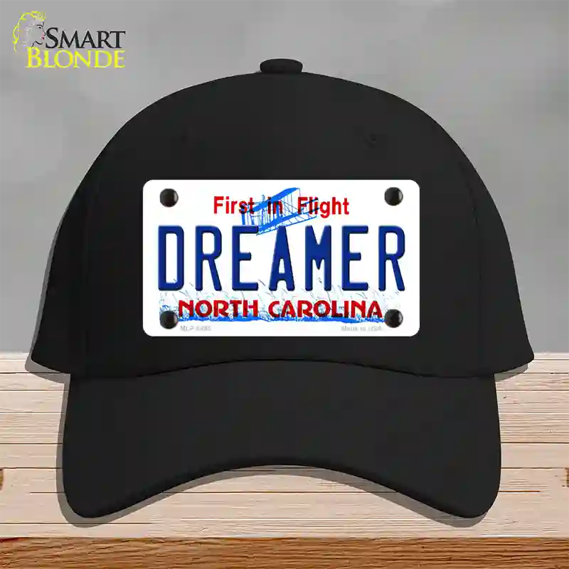 Dreamer North Carolina Novelty License Plate Hat Cotton / Black