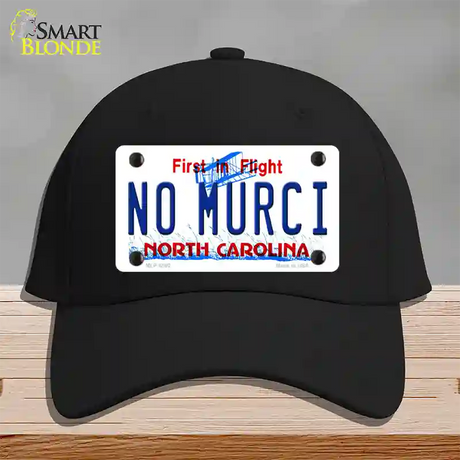 No Murci North Carolina Novelty License Plate Hat Cotton / Black