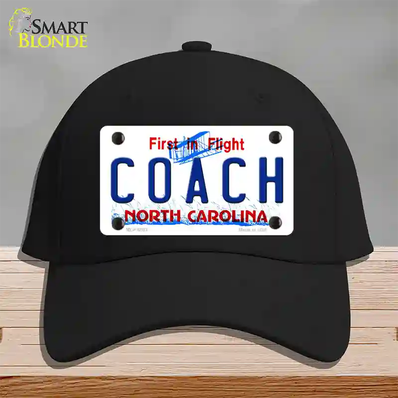 Coach North Carolina Novelty License Plate Hat Cotton / Black