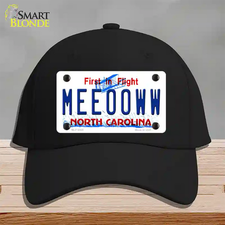 Meeooww North Carolina Novelty License Plate Hat Cotton / Black