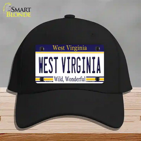 West Virginia Novelty License Plate Hat Cotton / Black