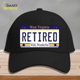 Retired West Virginia Novelty License Plate Hat Cotton / Black