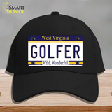 Golfer West Virginia Novelty License Plate Hat Cotton / Black