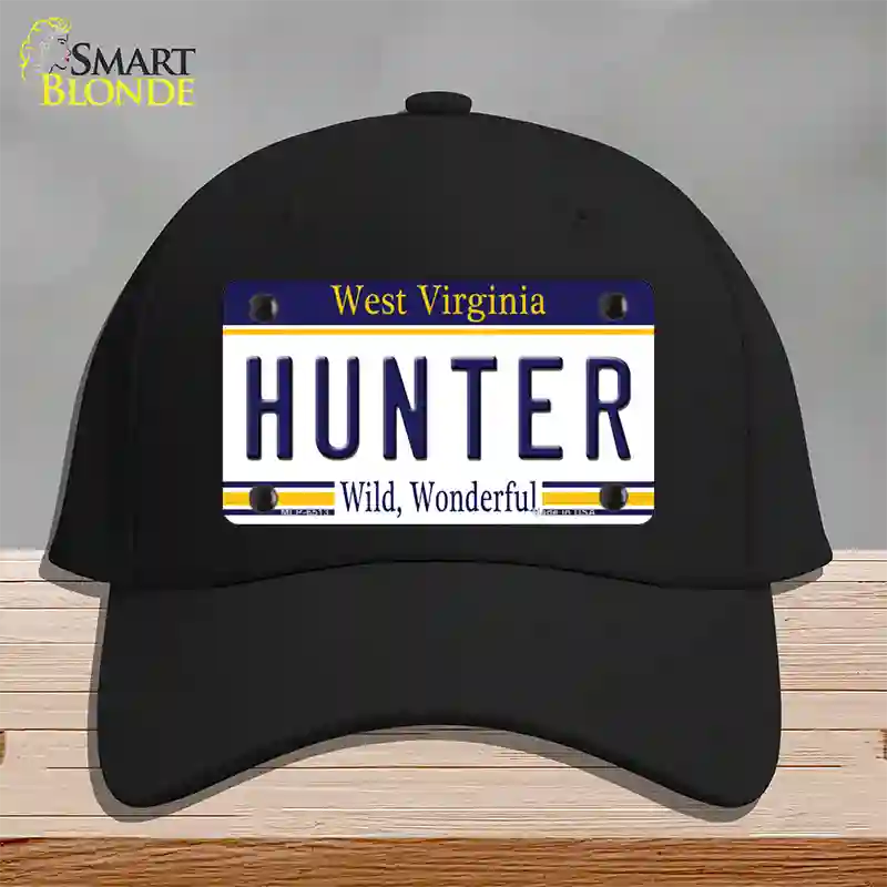 Hunter West Virginia Novelty License Plate Hat Cotton / Black