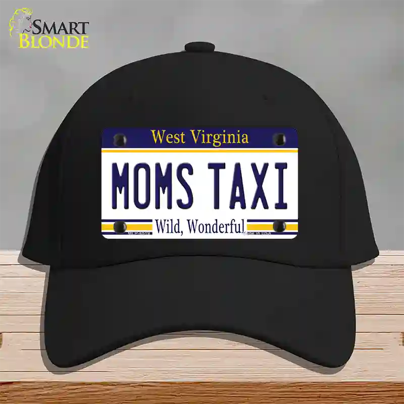 Moms Taxi West Virginia Novelty License Plate Hat Cotton / Black