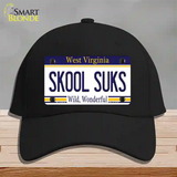 Skool Suks West Virginia Novelty License Plate Hat Cotton / Black