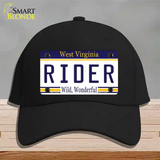 Rider West Virginia Novelty License Plate Hat Cotton / Black