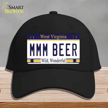 MMM Beer West Virginia Novelty License Plate Hat Tag Cotton / Black