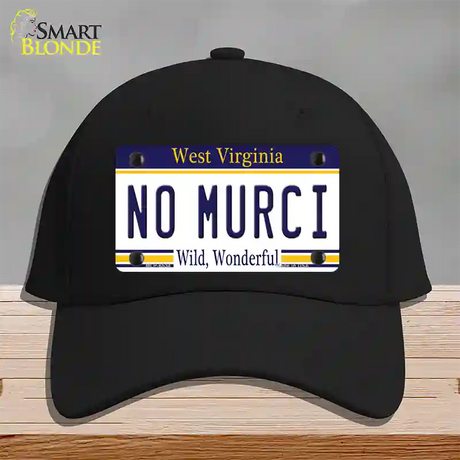 No Murci West Virginia Novelty License Plate Hat Cotton / Black