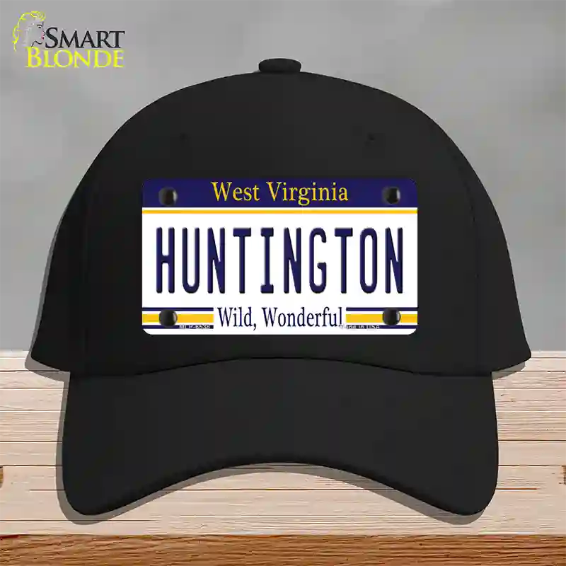 Huntington West Virginia Novelty License Plate Hat Cotton / Black