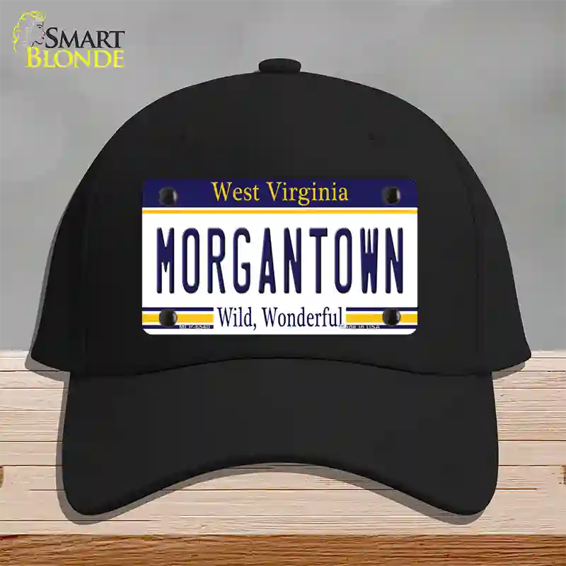 Morgantown West Virginia Novelty License Plate Hat Cotton / Black