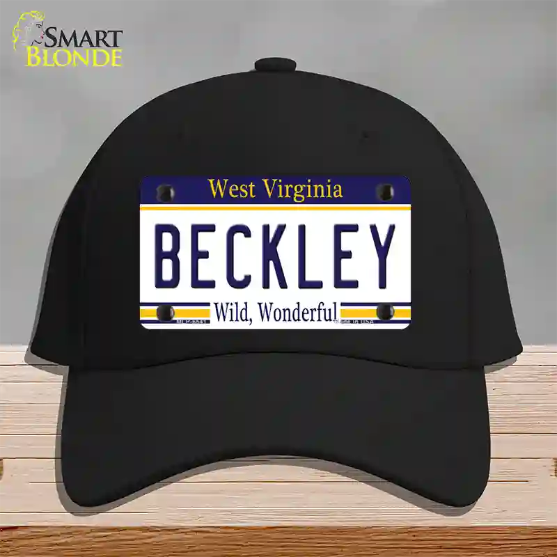 Beckley West Virginia Novelty License Plate Hat Cotton / Black