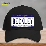 Beckley West Virginia Novelty License Plate Hat Cotton / Black