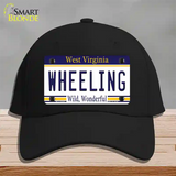 Wheeling West Virginia Novelty License Plate Hat Cotton / Black