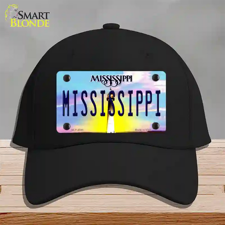 Mississippi Novelty License Plate Hat Cotton / Black