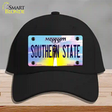 Southern State Mississippi Novelty License Plate Hat Cotton / Black