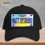 Hattiesburg Mississippi Novelty License Plate Hat Cotton / Black