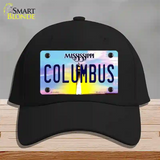 Columbus Mississippi Novelty License Plate Hat Cotton / Black