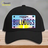 Bulldogs Mississippi Novelty License Plate Hat Cotton / Black